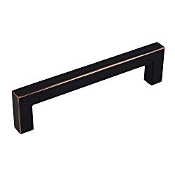 5" Square Bar Pull Kitchen Cabinet Hardware Stainless Steel 12mm Handles (5" Oil Rubbed Bronze, 25 Pack)