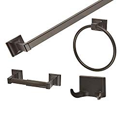 Design House 560854 Millbridge 4-Piece Bath Accessory Kit, Oil Rubbed Bronze