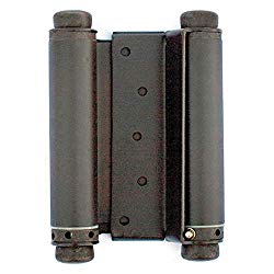 Cafe Door 5" Spring Hinge in Oil Rubbed Bronze Double Acting Barrel Spring Hinge with Tension Adjustment for Saloon Western Bar Pub Swinging Cafe Doors
