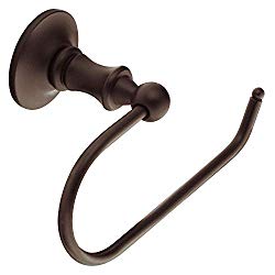 Moen DN6708ORB Danbury Collection European Single Post Toilet Paper Holder, Oil-Rubbed Bronze