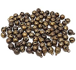 Honbay 100pcs 6mm Fashion Bronze Jingle Bell/Small Bell/Mini Bell for DIY Bracelet Anklets Necklace Knitting/Jewelry Making