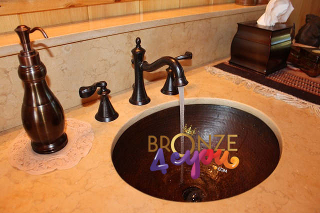 bronze bathroom