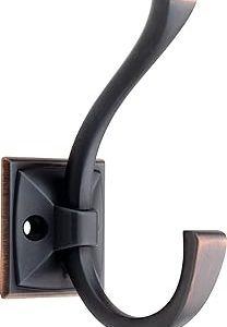 Liberty Hardware 137246 Ruavista Coat and Hat Hook, Single, Bronze with Copper Highlights
