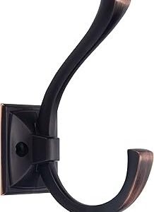 TUNNY 5 Pack Antique Design Wall Hanging Coat Hook - Oil-Rubbed Bronze Coat Hook Towel Hook Suitable for Entry Shoe Cabinet, Wardrobe Bathroom Bedroom Furniture Hardware